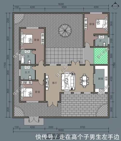 小院|农村建房还是有个院子好，10套农村平层小院，既能停车还能养鸡鸭