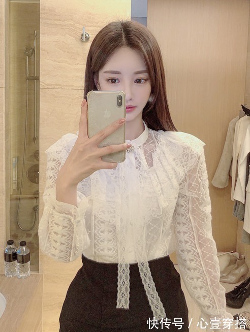 女神|女神孙允珠高清时尚搭配:樱落红寒冬幽露绫波层叠裙