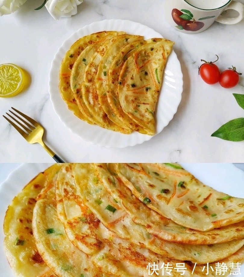 懒人|教你一道懒人早餐饼,不愁没早餐吃,不用揉面,省事好做,有营养