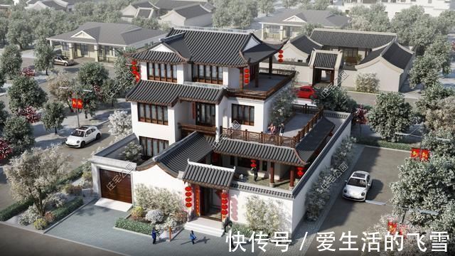 农村|农村盖小院,我只服这5套中式别墅,最低20万你盖不