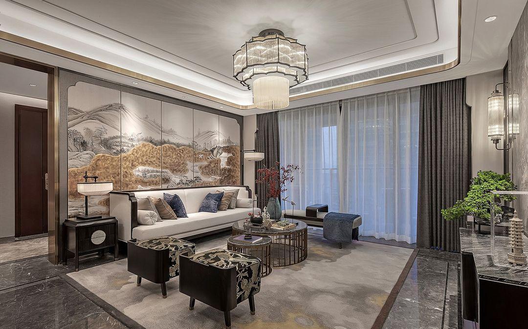 新中式|新中式的创意四居室，尽享中式文化深厚韵味，把美展现到极致