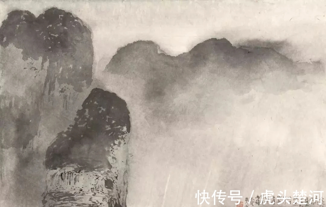 水墨山水画#中国美院|萧散简淡,以画悟道,林海钟水墨山水画