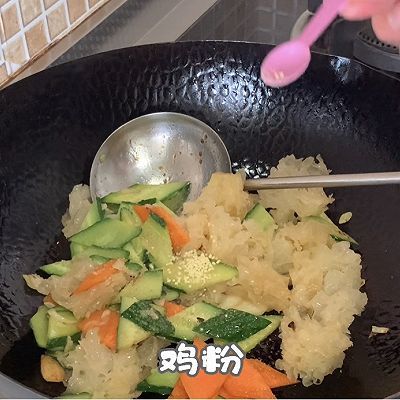 银耳|瓜片炒银耳