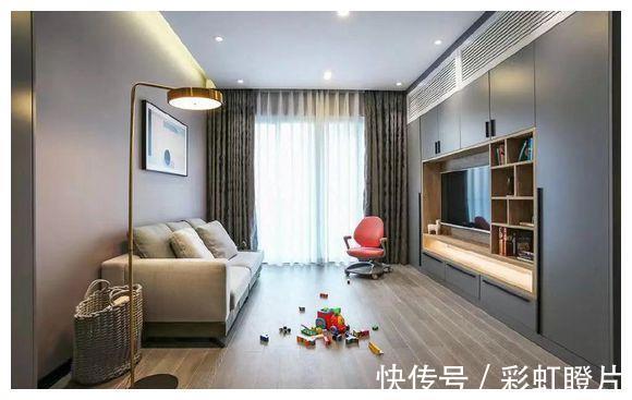 电视墙|新房装修结束,半包6万含基础建材,餐客厅的全墙收纳柜太喜欢了