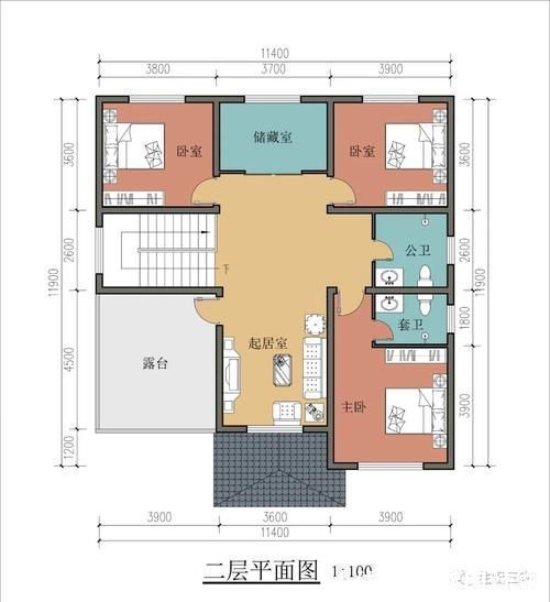简欧别墅|农村自建二层简欧别墅,面宽11.4米,5室1厅,美观大气,真不错