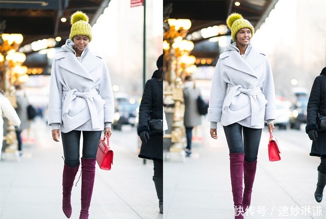 高级|有品位的女人,秋冬更爱穿大衣+长裤,知性优雅又时尚高级