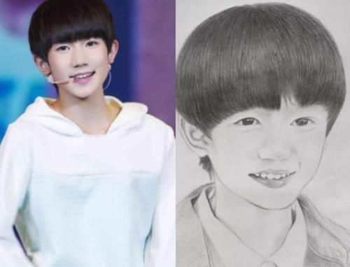 花千骨@当美术生爱上画明星,鞠婧祎的脸太搞笑,最后一张是绘画高手