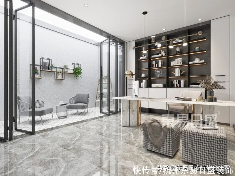 陈空间|442㎡现代风格别墅设计，经典永不褪色