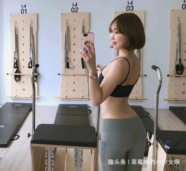 高跟鞋 束腰提臀的打底裤美女,为蛮腰细腿而生!