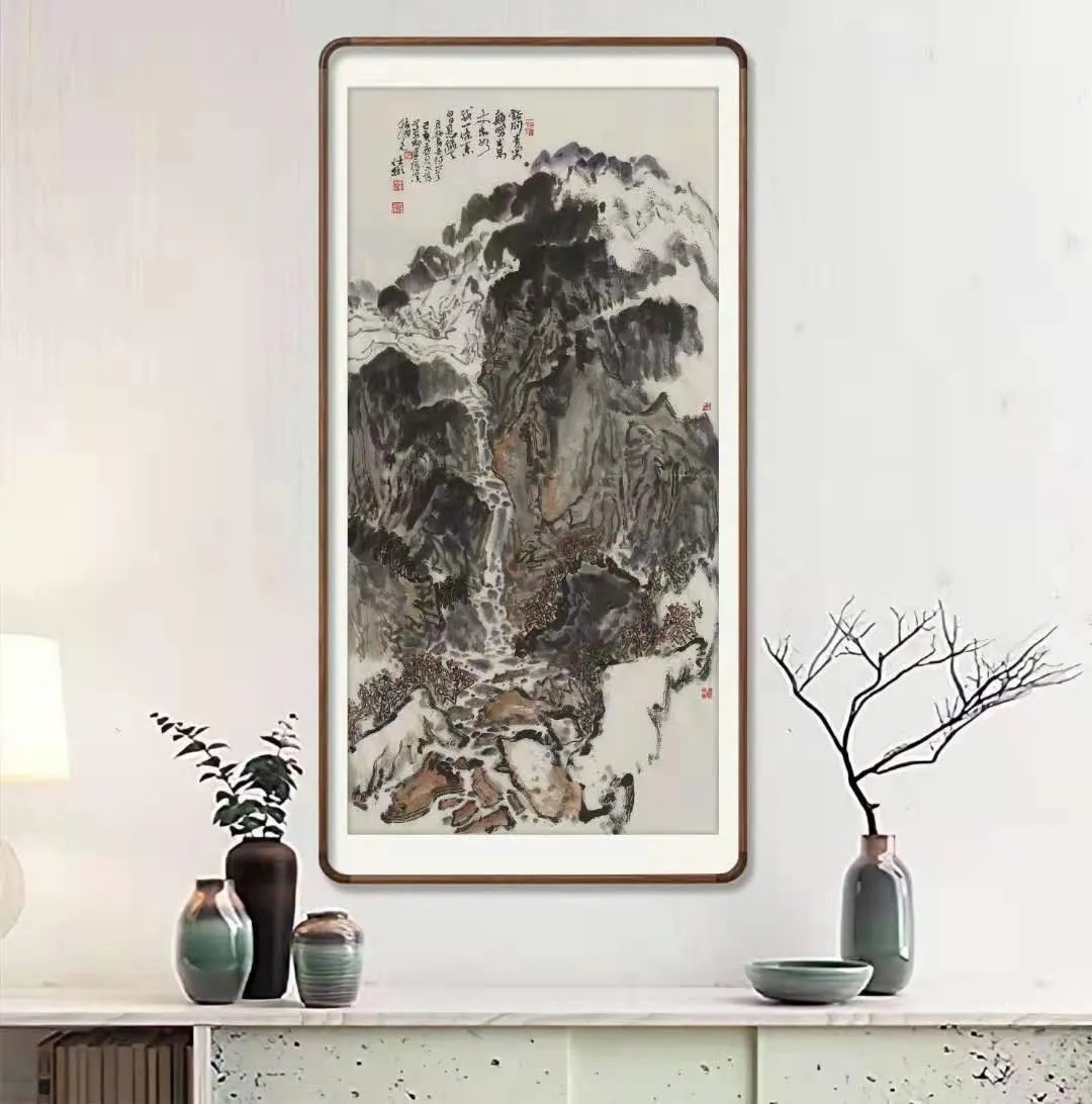  陈仕彬先生|陈仕彬国画山水作品《白日悬秋天》