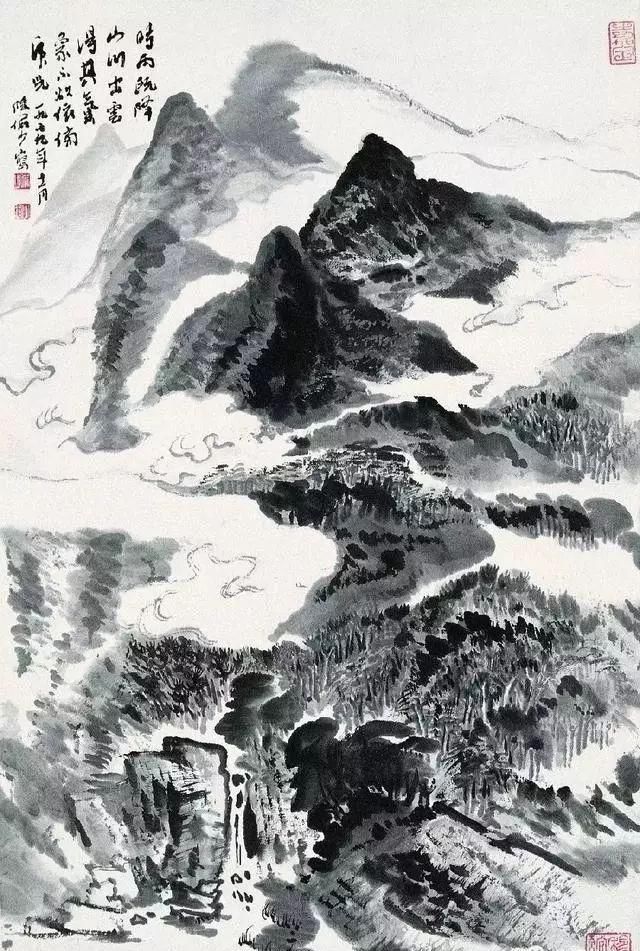  画法|陆俨少：风、雪、雨、雾的画法