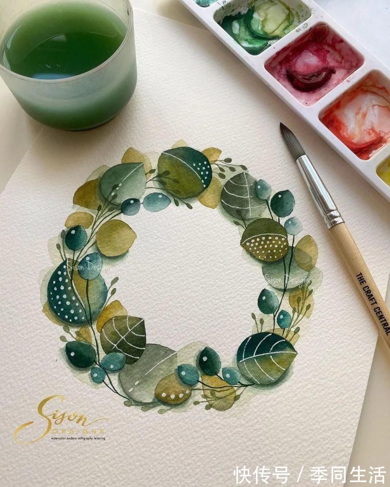 笔尖&美爆!70张超简单小清新的水彩手账,你想要的都在这里!收藏这篇就够了!