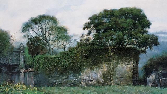 欣赏者#乡村美景油画:如诗如画的独特风格,别有一番家乡的韵味