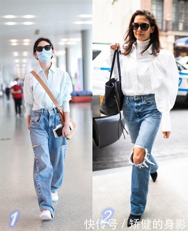  牛仔|又到穿牛仔裤季节，靛蓝牛仔加白衬衫，还是不过时的高级