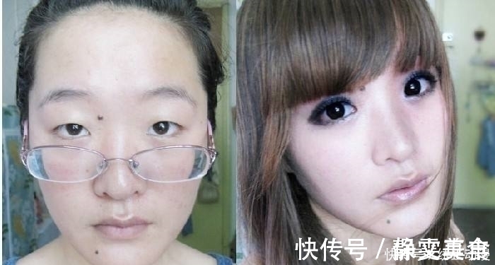 对比照|别再问为啥女生爱化妆了，看完她们化妆前后的对比照就知道了