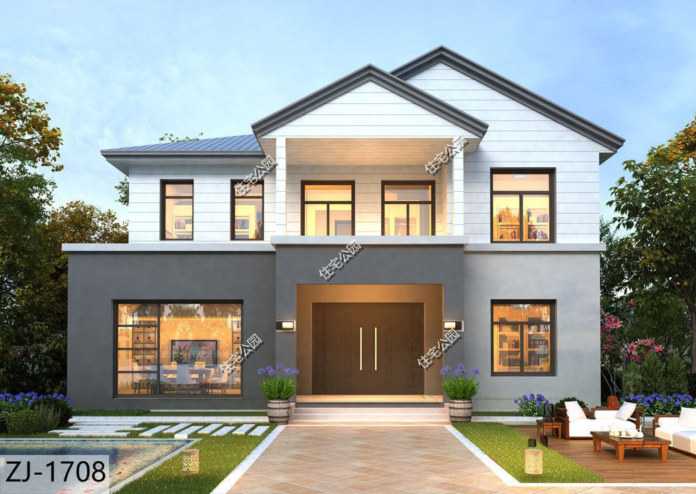 储藏室|10套二层农村别墅图纸,第3套第4套建的人最多,最后一套造价20万