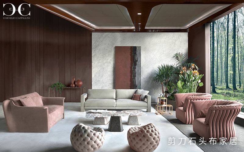 mil现代轻奢沙发，简约的温柔，优雅又高级！