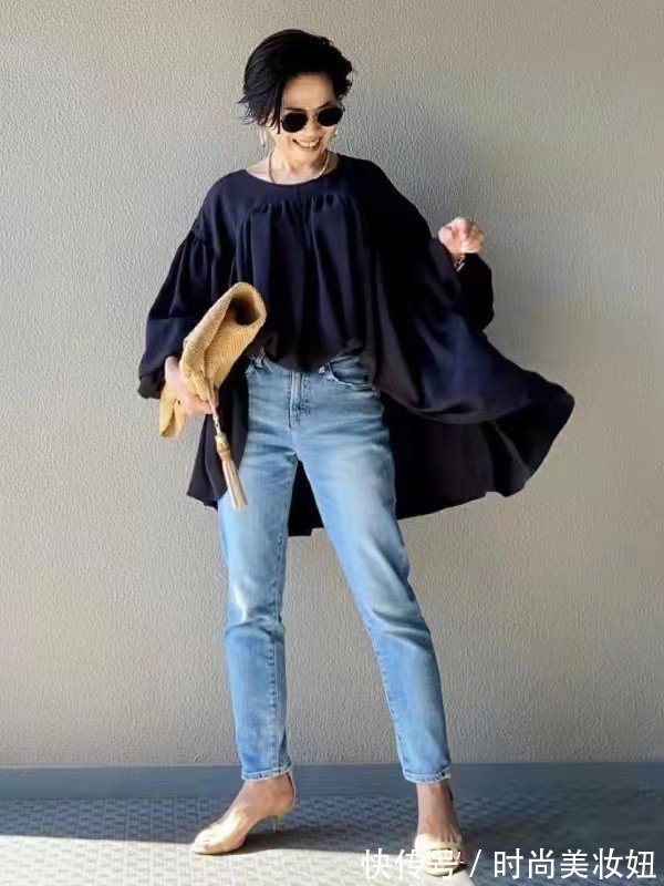 姐姐|这位58岁的“姐姐”太会穿了,身高仅1米53,凭穿搭美得优雅