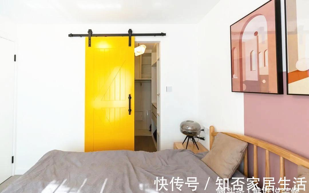 吧台|80㎡奇葩两房半户型，餐厨融合打造吧台当餐桌，主卧挤出衣帽间