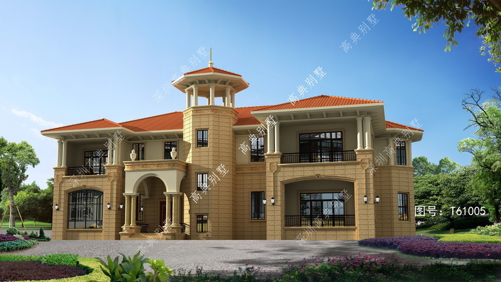 别墅|这款二层欧式别墅,成本不高,一看就是个有钱人。