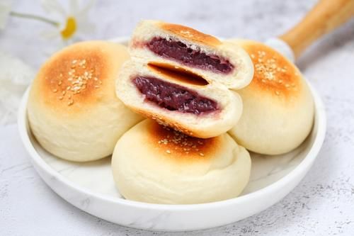 芋泥馅|自制健康美味的日式芋泥饼，暄软香甜无任何添加，一出炉就吃仨！