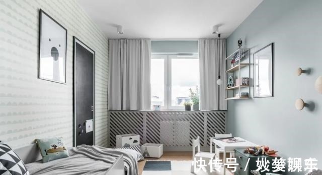 木格栅|108㎡现代简约风三室装修,用这样的木格栅做隔断,好美呀