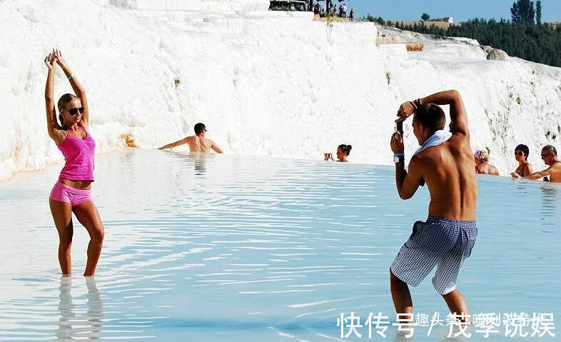 温泉|“到此一游照”不是中国人的专利，看棉花堡的老外各种销魂照