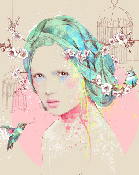 纽约视觉艺术学院#著名插画师马科斯的作品,好迷人!