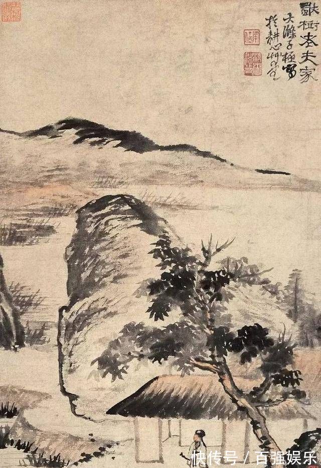 历代名画记!他是清初画家,他的画不是写实,也不是抽象,而是“意象”