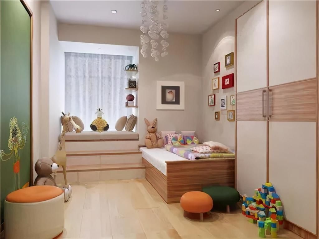 地柜|卧室飘窗空间别再浪费了,这样设计衣柜、书桌都有了,2平当4平用