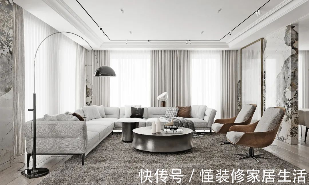 客厅|轻奢系客厅设计