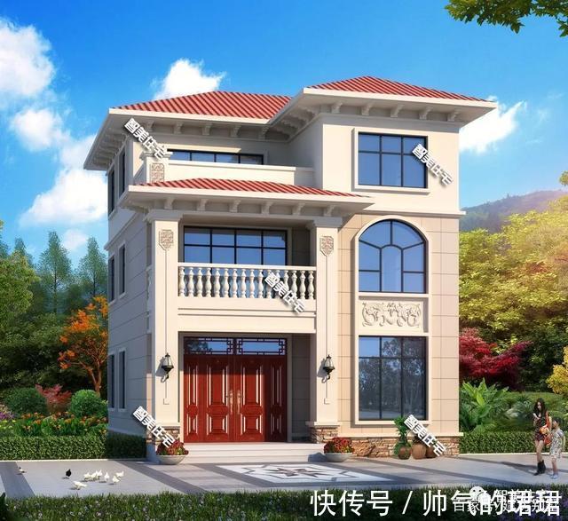 面宽|老家只能批地百来平米,选一款好看又易建的小户型,讨全家人欢心