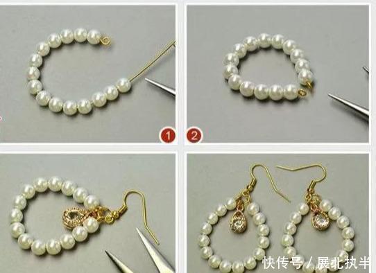 铁丝|嫌弃耳环难看,在家拿些珠子,串一串,每天都戴不同风格!附教程