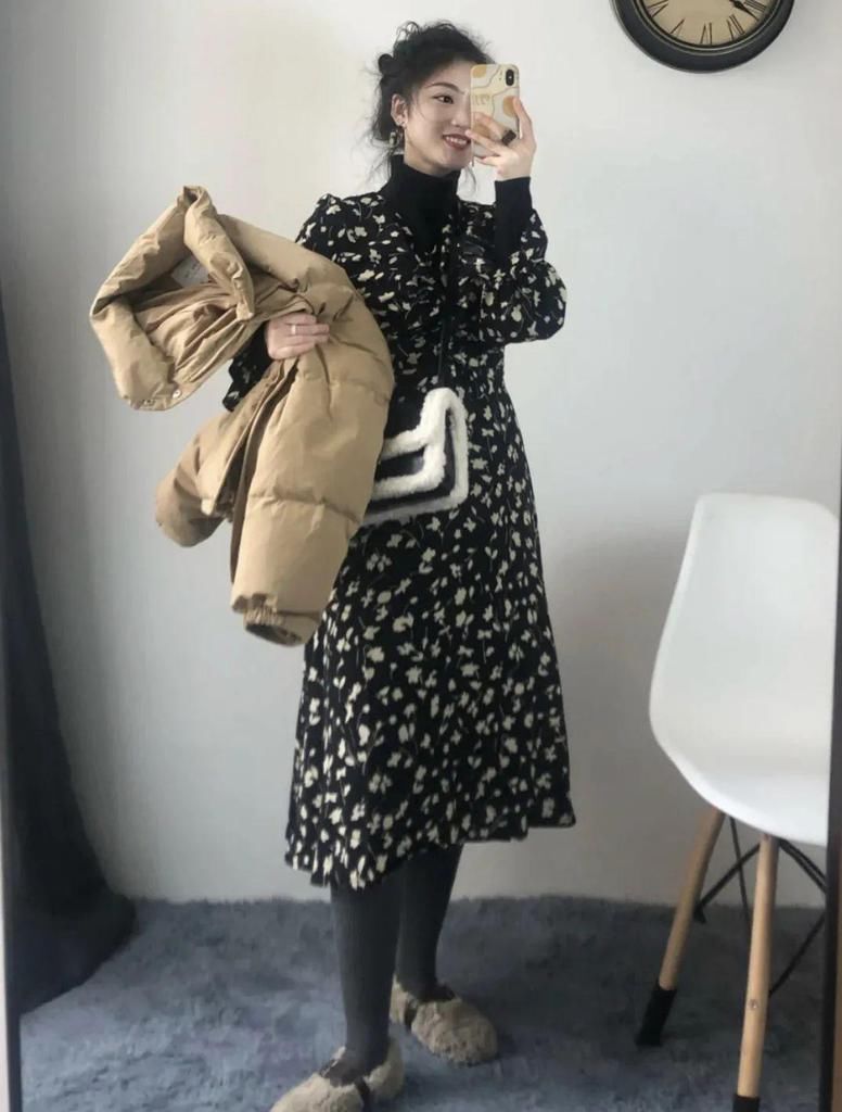 羽绒服+裙子=2021年最王炸组合,早穿早美!