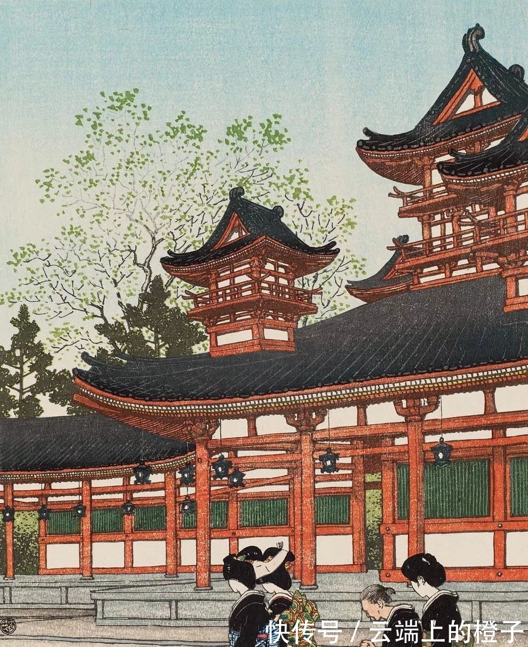 版画$被日本称为旅情诗人的版画家,画风可真唯美,风花雪月好似皆有灵