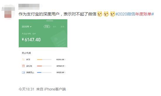 账单|敢看吗？2020微信年度账单上线！网友们反应出奇一致…