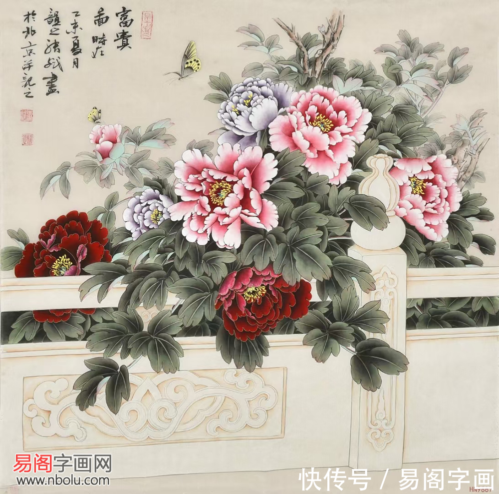 花鸟画@画家张斌 一位在宫廷画上比肩郎世宁的艺术家