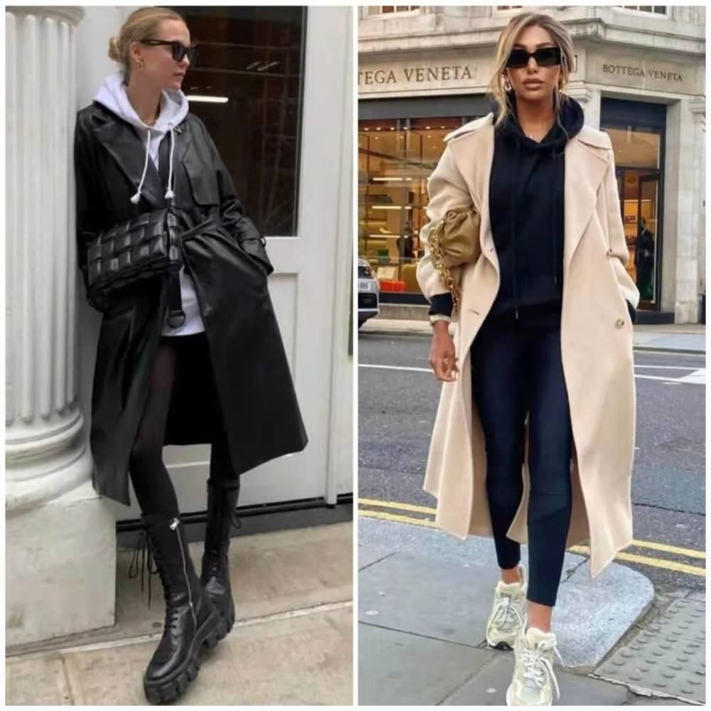 冬天要时髦，大衣+卫衣这样穿，时尚减龄又舒适，太值得借鉴了