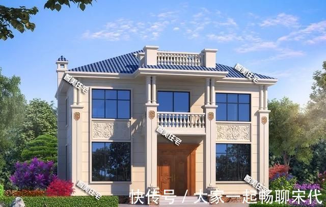 别墅|25万左右盖二层小别墅,这两款户型都可以,美观方正施工易