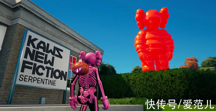 verge$在游戏里看艺术展？堡垒之夜首个 Kaws 展览正在举行中