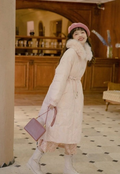 减龄|羽绒服就要穿“奶油色系”,温柔可爱还减龄,让人一秒沦陷