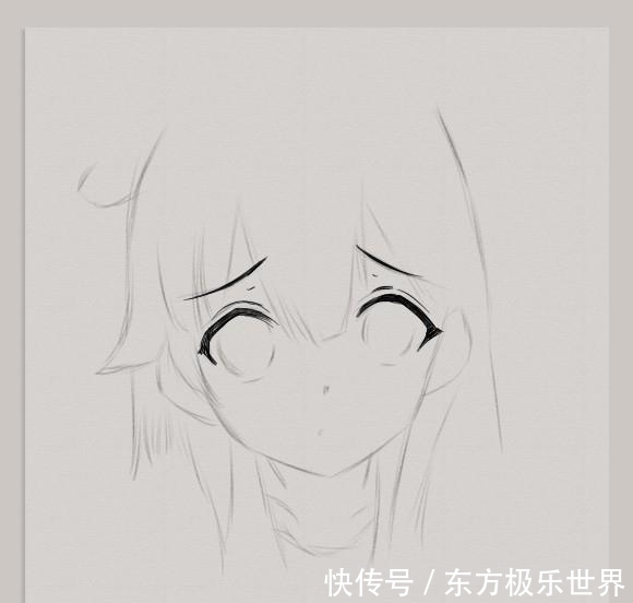 排线|教你手绘一张萌萌的动漫少女 喜欢针管笔排线的来啦