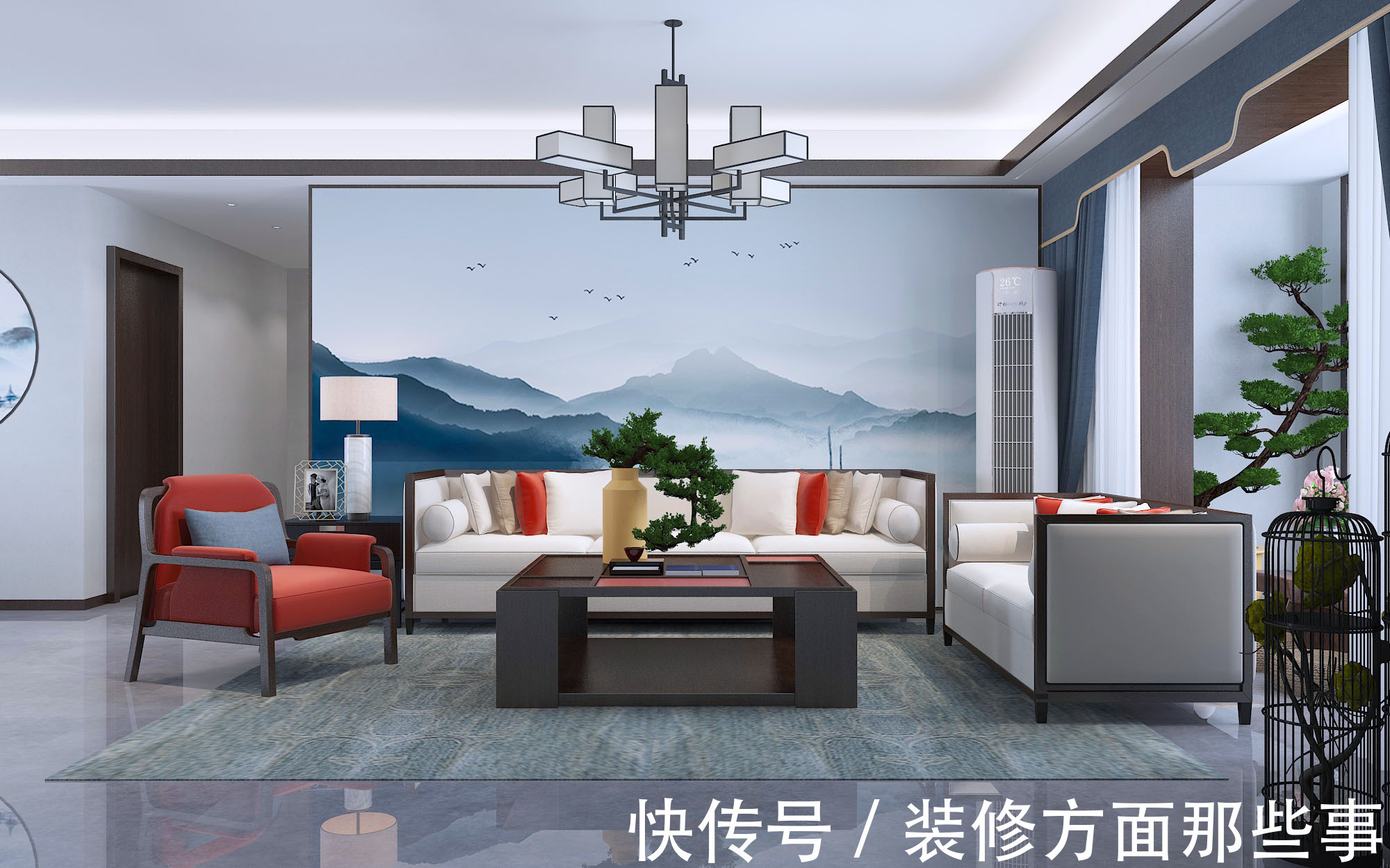 中式|130平中式三居室,营造出了一个极致而朴实的东方人文空间