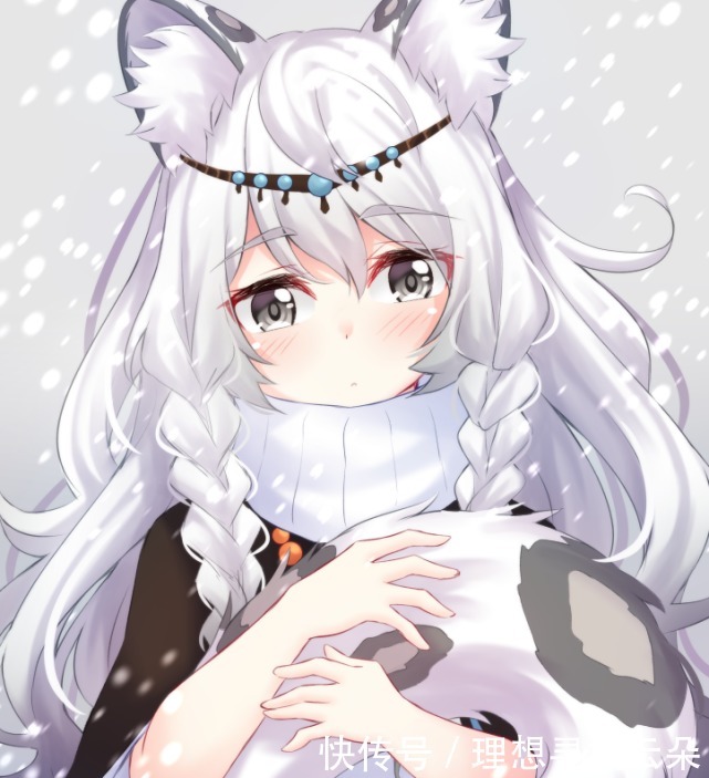 美图|二次元美图，明日方舟初冬的雪有些暖