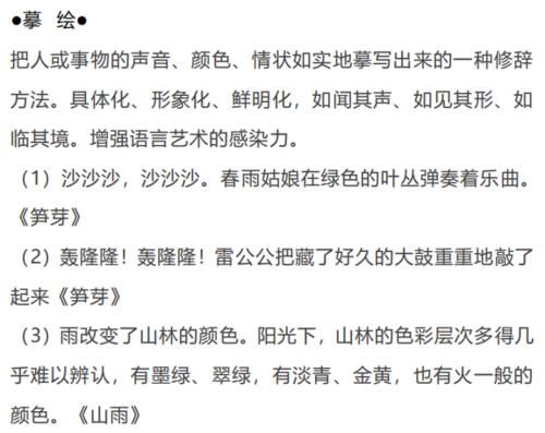 年级|资深语文老师：小学1-6年级的21种修辞手法汇总，你知道多少种？