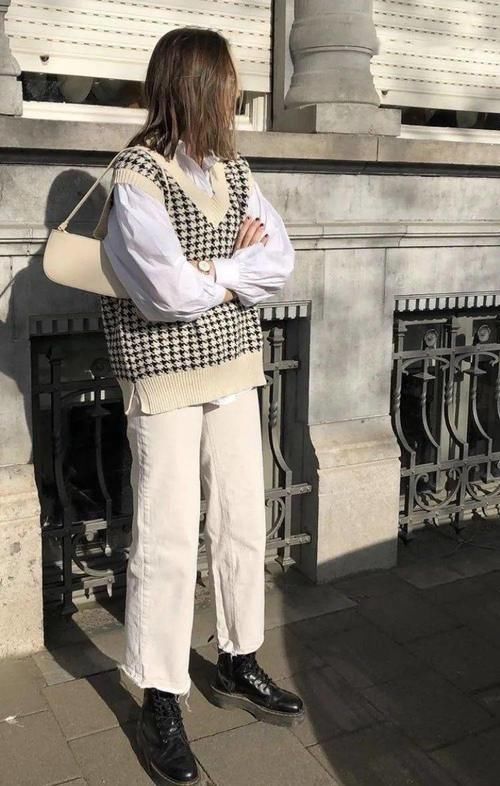 衬衫+毛衣，衬衫+高领=永不过时气质精！太美了！