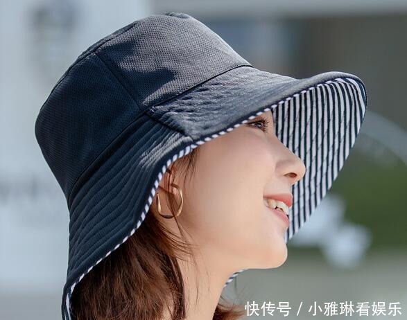 渔夫帽|普通的帽子就别戴了,学我小姑这样戴渔夫帽,遮阳又时尚