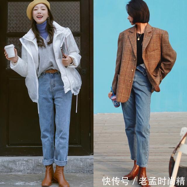 长靴|冬天穿“长裤+靴子”,优雅得体提气质,温度风度都有了