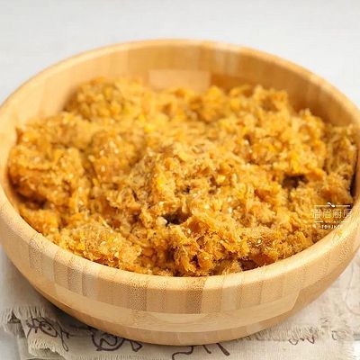 肉松|金沙咸蛋黄肉松月饼