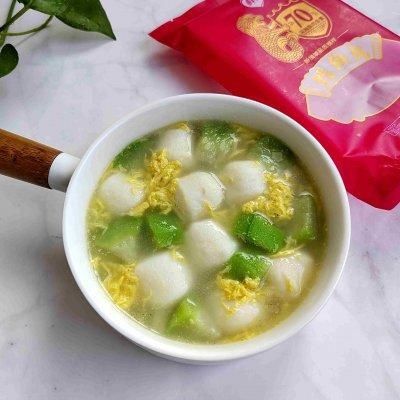 鳕鱼丸丝瓜汤中午刚做完，晚上又想吃了